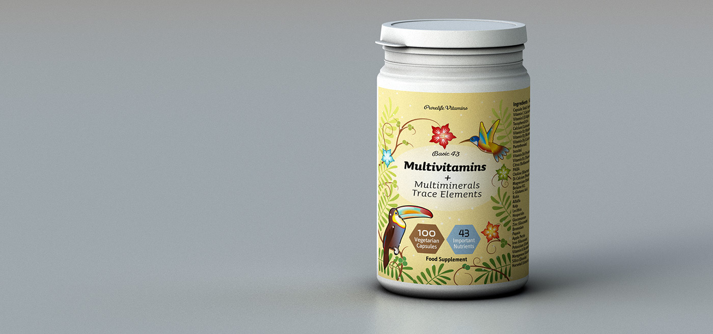 Verpackung Vitamindose Purelife-Vitamins